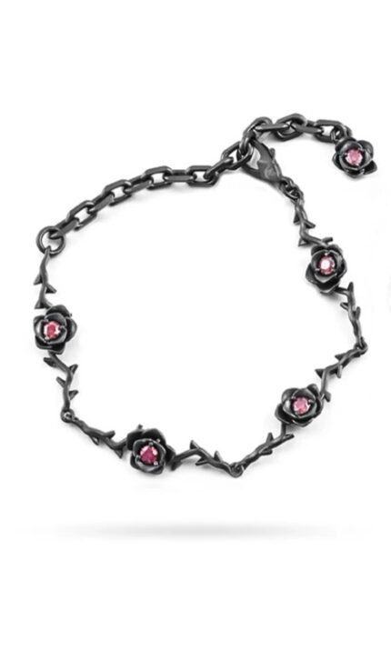 Thorn rose diamond bracelet