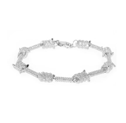 Full rhinestone thorns limited bracelet